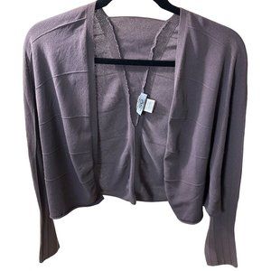 She's So Violet / Mountbatten Pink Light cardigan open front winged long sleeves